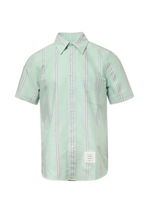 Thom Browne straight fit striped shirt - Green
