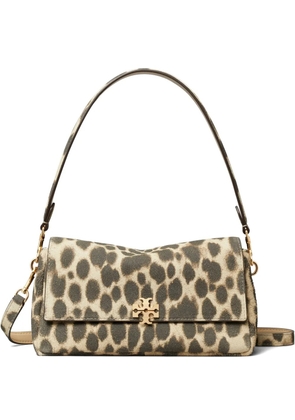 Tory Burch small Charlie suede shoulder bag - Neutrals