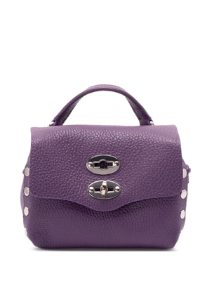 Zanellato turn-lock top-handle tote bag - Purple