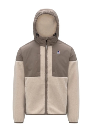 K-Way hooded fleece jacket - Neutrals