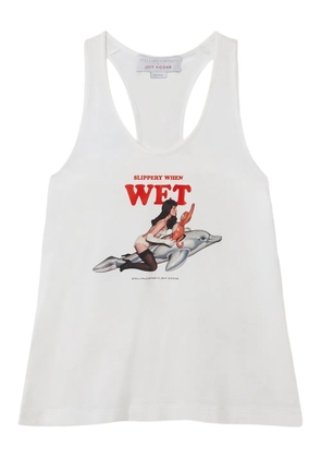 Stella McCartney graphic-print tank top - White