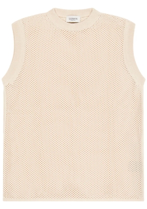 Laneus open-knit vest - Neutrals