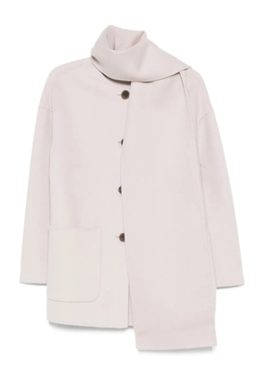 THE DYNAMIS STUDIO patch-pockets buttoned single-breasted coat - Neutrals