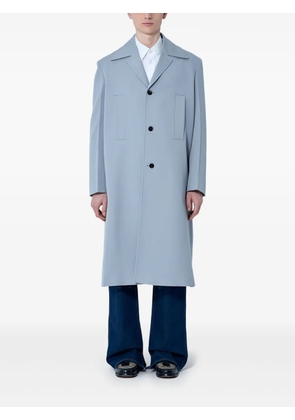 Gucci notched-lapel wool coat - Grey