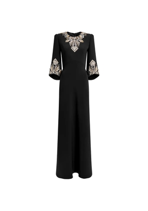 Jenny Packham Ice Cascade embellished dress - Black