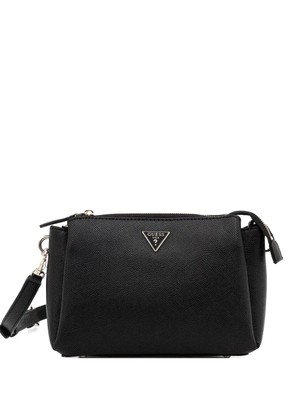 GUESS USA triangle-logo crossbody bag - Black