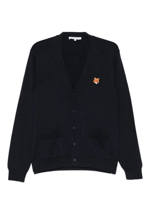 Maison Kitsuné merino cardigan - Blue