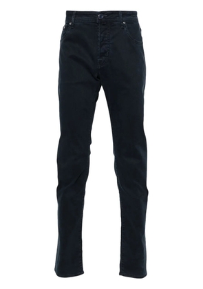 Jacob Cohën logo-patch jeans - Blue