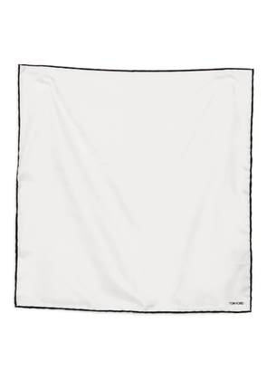 TOM FORD silk pocket scarf - White