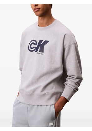 Calvin Klein Jeans logo-print sweatshirt - Grey