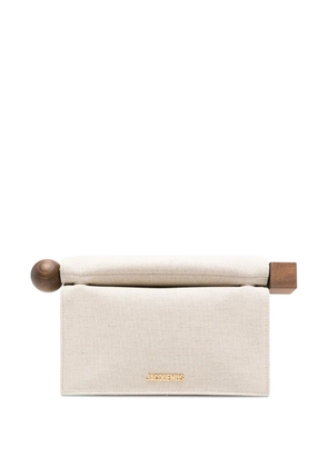 Jacquemus The Rond Carré clutch - Neutrals