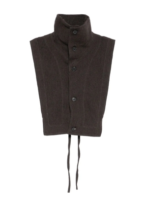 Jan Jan Van Essche Ridged waistcoat - Brown
