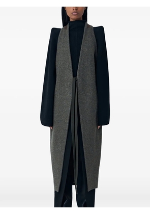 Rick Owens self-tie sleeveless coat - Grey