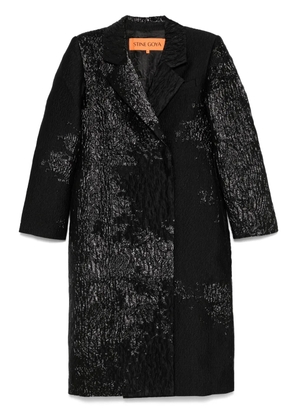 Stine Goya long-sleeves straight coat - Black