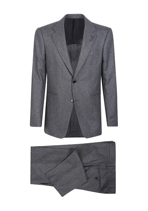 Lardini pinstripe wool suit - Grey