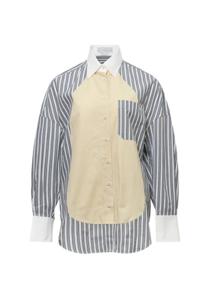 Stella McCartney striped pocket shirt - Grey