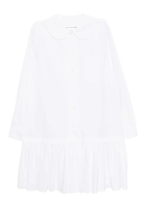 Comme Des Garçons Girl cotton shirt dress - White