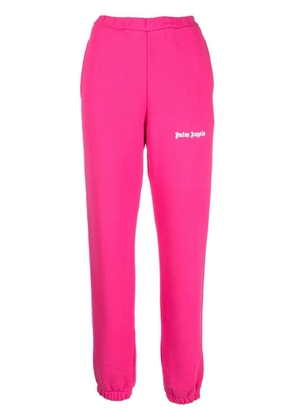 Palm Angels logo-print cotton track pants - Pink