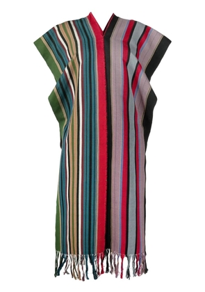 colville striped V-neck poncho - Multicolour