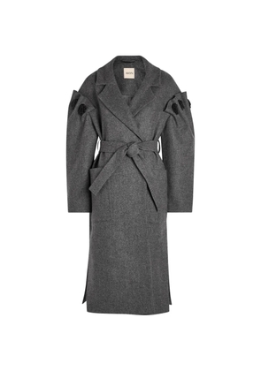 AKYN Zaria belted coat - Grey