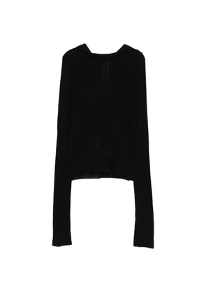 Rick Owens cropped hoodie - Black