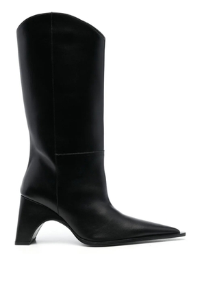 Coperni Bridge cowboy leather boots - Black
