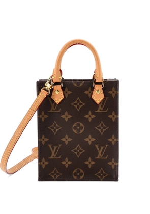 Louis Vuitton Pre-Owned Petit Sac Plat Bag Monogram Canvas crossbody bag - Brown