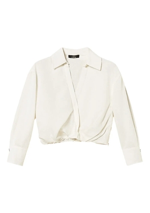 TWINSET wrap-effect shirt - White