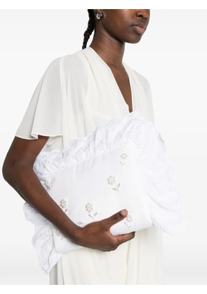 Simone Rocha embellished clutch bag - White