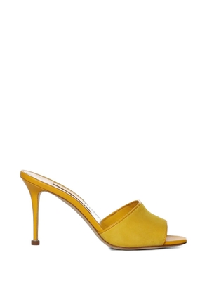 Manolo Blahnik Larache suede sandals - Yellow