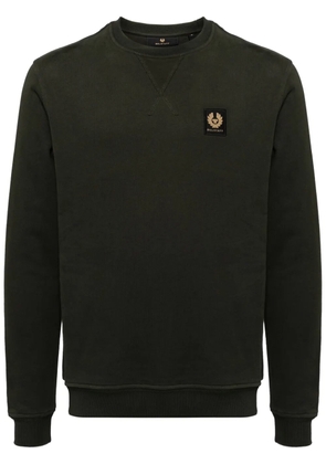 Belstaff logo-patch cotton sweatshirt - Green