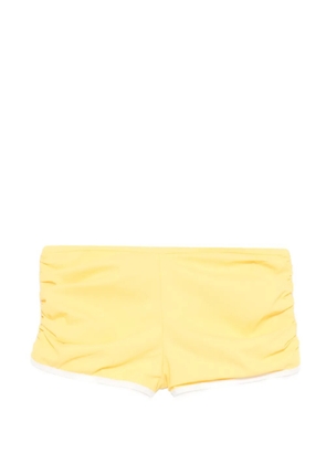 Christopher Esber Oasis ruched boyshorts - Yellow