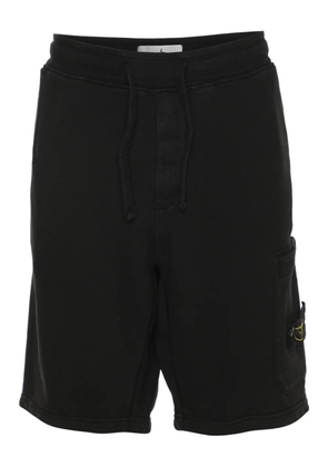 Stone Island logo-patch track shorts - Black