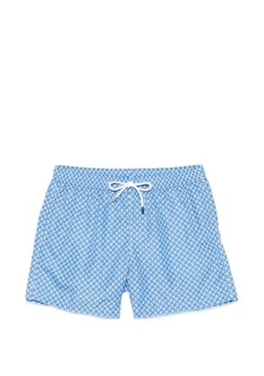 Fedeli paisley swim shorts - Blue