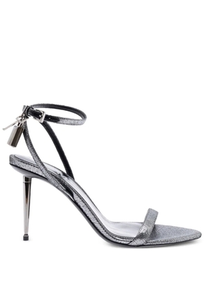 TOM FORD metallic heeled sandals - Silver