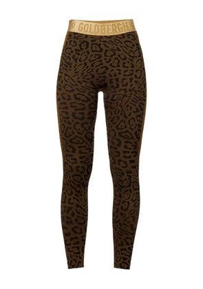 Goldbergh animal print waistband trousers - Brown