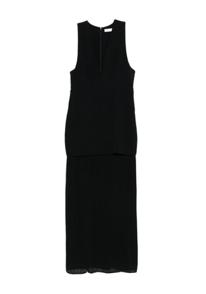 IRO V-neck pleated maxi dress - Black