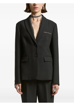 Peserico embellished pocket blazer - Grey