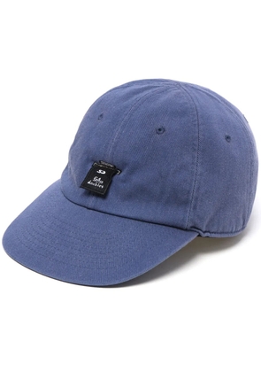 Doublet appliqué-detail corduroy cap - Blue