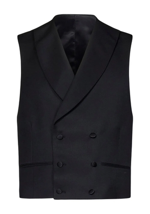 FRANZESE COLLECTION satin-detail single-breasted suit (set of three) - Black