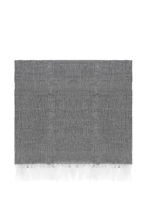 PANICALE fringed scarf - Grey