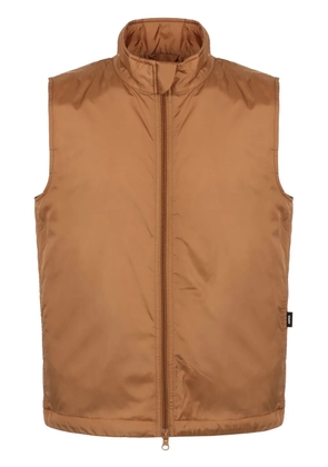 ASPESI Vernes zip-up gilet - Brown