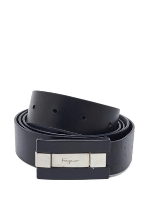 Ferragamo Pre-Owned logo-buckle belt - Black