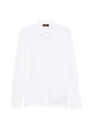Zanone long-sleeve polo shirt - White