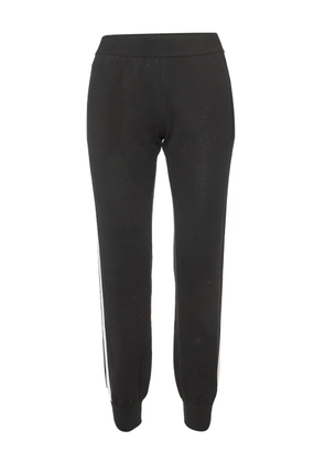 Fendi Pre-Owned side-stripe cotton jogger pants - Black