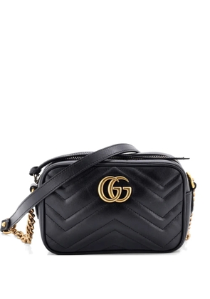 Gucci Pre-Owned GG Marmont Shoulder Bag Matelasse Leather Mini crossbody bag - Black