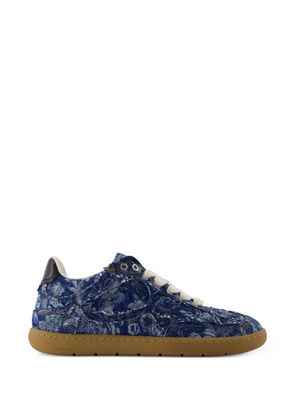 GANNI Tapestry almond-toe sneakers - Blue