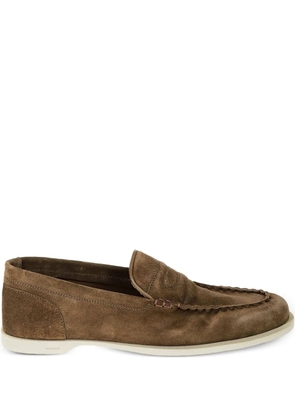 John Lobb suede loafers - Brown