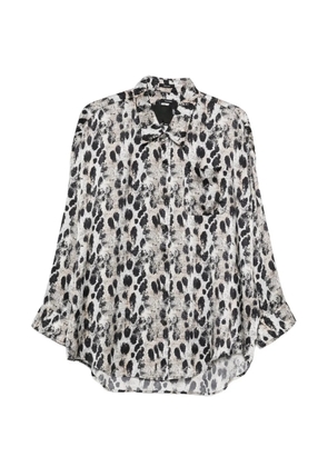 R13 Drop Neck buttoned shirt - Neutrals