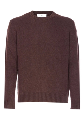 SEVEN GAUGE crew-neck long-sleeve sweater - Brown